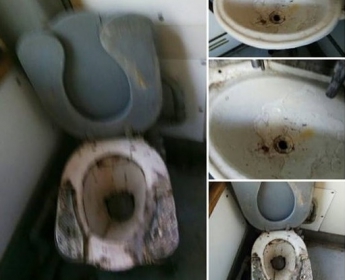 Пассажиров ужаснуло состояние вагонов поезда Бердянск-Киев - фотофакт