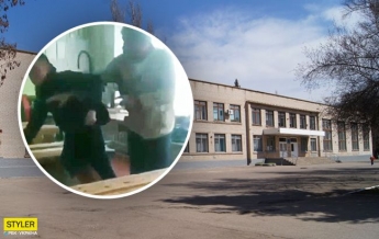 В Запорожье преподаватель на глазах у всех избил ученика (видео)