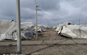 Под Николаевом ураган снес палаточный городок ВСУ (фото)