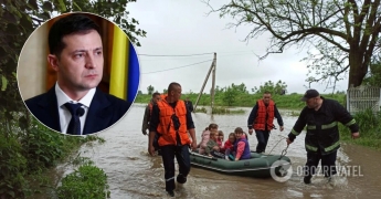 Зеленский распорядился направить помощь пострадавшим от наводнений украинцам