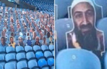 В Англии на стадионе установили фото Усамы бен Ладена