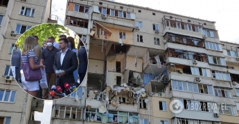 Зеленский передал ключи от 12 квартир пострадавшим от взрыва в Киеве. Видео
