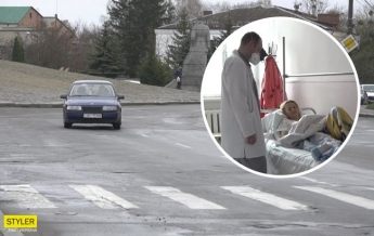 Под Хмельницким пьяный чиновник сбил двух женщин на переходе: момент наезда попал на видео