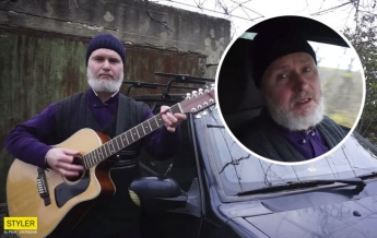 Украинский священник стал звездой сети, благодаря своей песне о дорогах (видео)