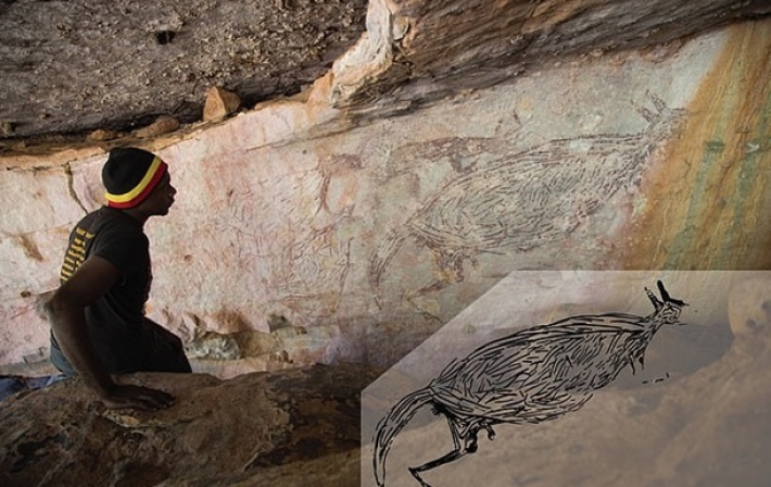 В Австралии обнаружили наскальный рисунок, которому 17,5 тысяч лет (фото)