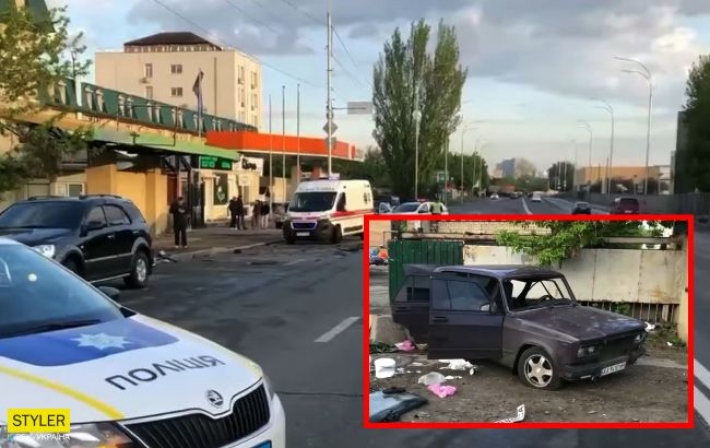 В Киеве такист-индус вылетел на встречку и протаранил авто: просто заснул за рулем