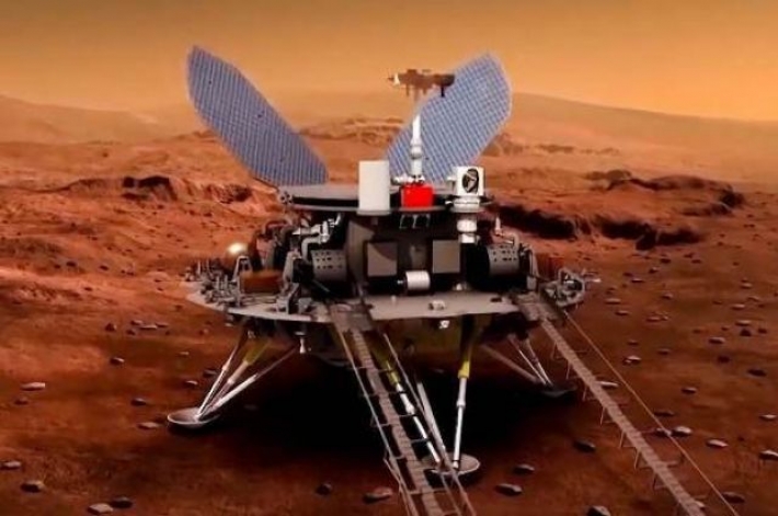 Китайский марсоход начал исследовать Красную планету
