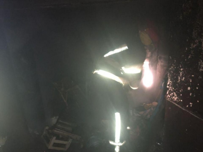 В Мелитополе семь спасателей тушили пожар в гараже (фото)
