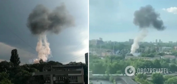В Одессе произошел мощный взрыв на подстанции (Фото и видео)