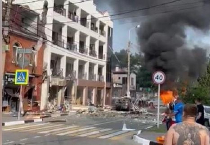 В Геленджике произошел взрыв в гостинице (видео)