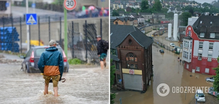 В Германии после масштабного наводнения погибли более 40 человек, много пропавших без вести (Фото и видео)