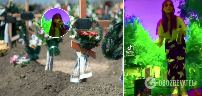 15-летняя блогерша из Харькова сняла видео на кладбище, распивая алкоголь