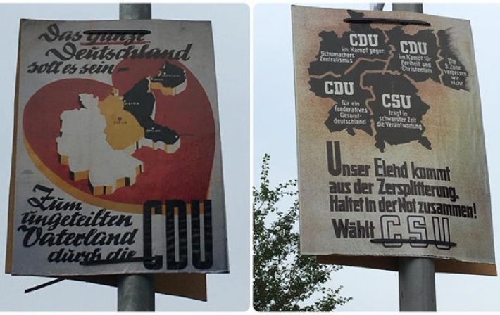 В Германии вывесили плакаты с Калининградской областью в составе страны