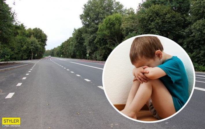 Водитель под Винницей спас на трассе малыша: бежал полураздетый от пьяного отца