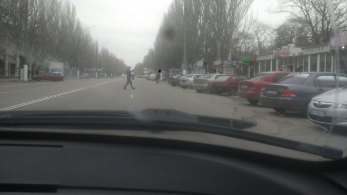 В Мелитополе по дорогам разгуливают "бессмертные" пешеходы