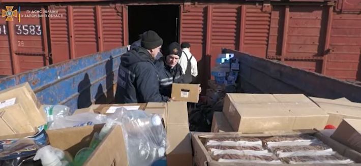 В Запорожье прибыла гуманитарная помощь с западной Украины