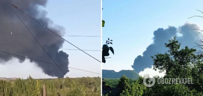 В Донецке снова горит нефтебаза, где накануне "курили в неположенном месте". Фото и видео
