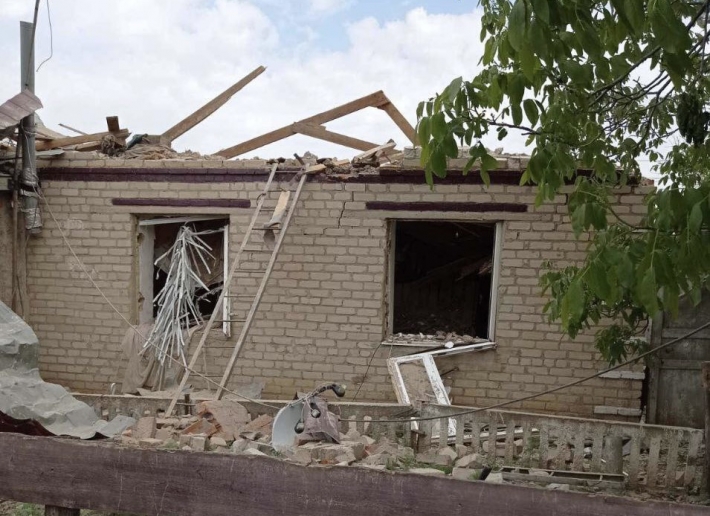Село в Запорожской области  полностью разрушено (фото)