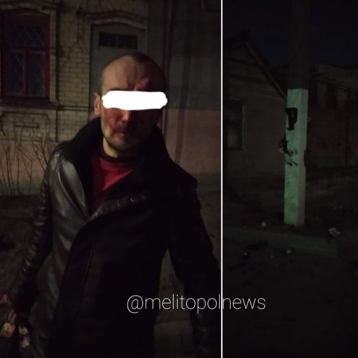 В Мелитополе ночью мужчина задержал мародера (фото)