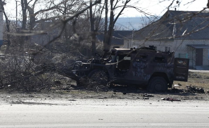 В Запорожье украинские военные отобрали у оккупантов бронемашину
