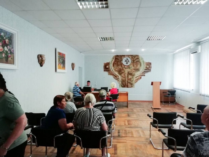 У селищі Мирний Мелітополського району розпочалася активна підготовка до псевдо-референдуму.