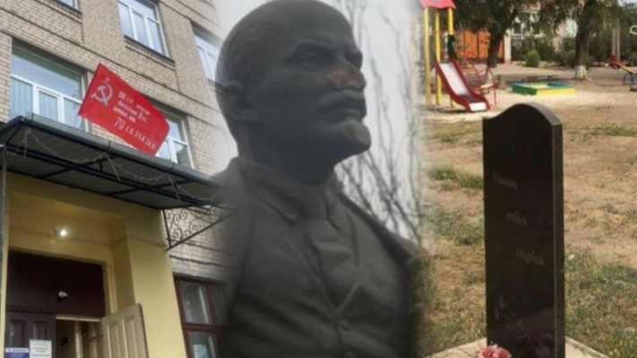 Окупанти перетворюють Мелітополь на радянсько-рашистський цвинтар історії (фото, відео)