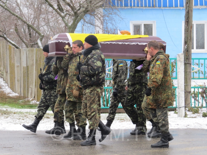 Похороны бойца Юрия Демидова