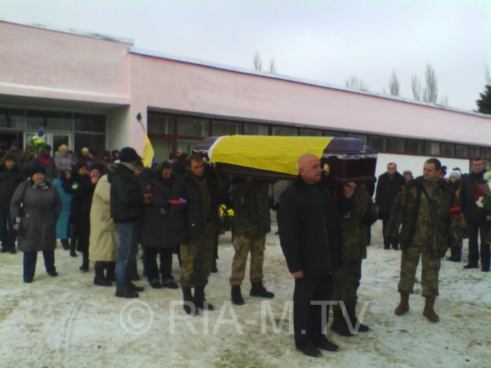 Похороны бойца из Акимовки