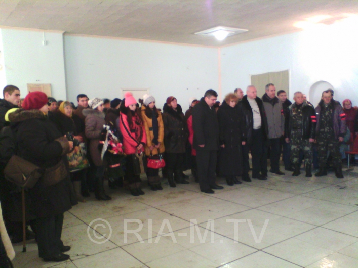 Похороны бойца из Акимовки