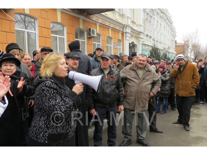 Русский марш в Мелитополе 1 марта
