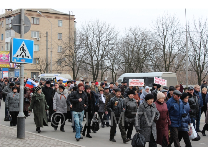 Мелитополь шествие и митинг 2 марта