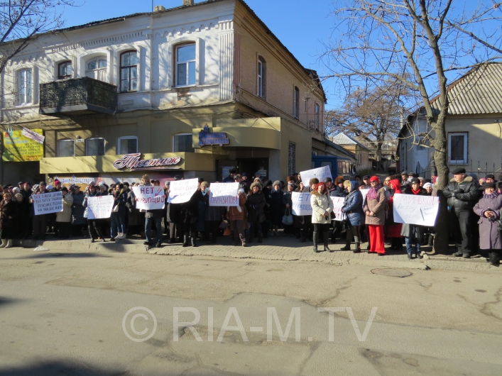 Митинг 8 февраля в Мелитополе