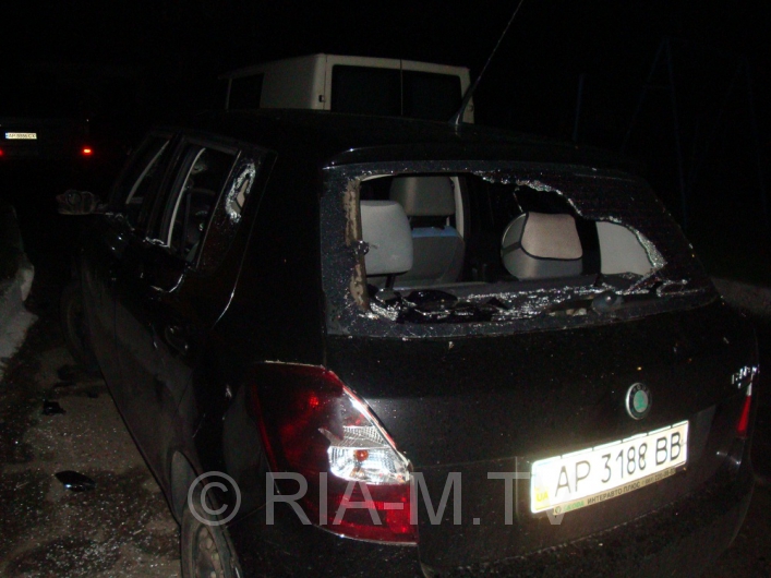 В Запорожской области ночью разбомбили два автомобиля (ФОТО)