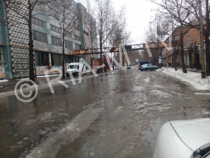 Потоп на дорогах города
