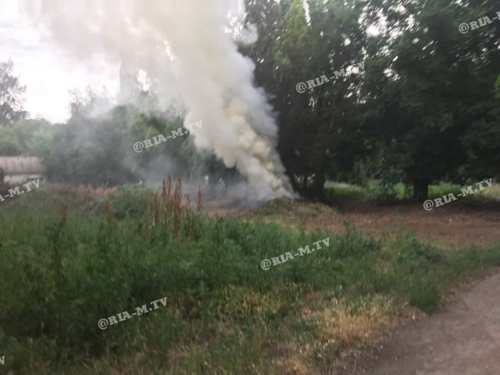 Пожар в парке Горького