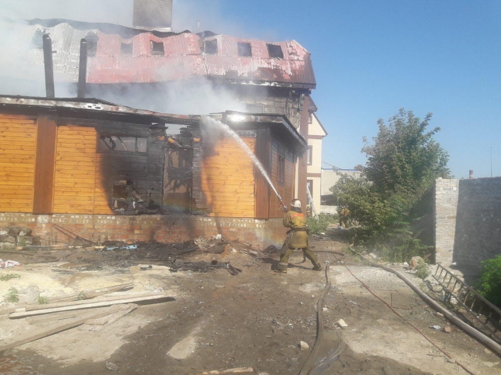 Пожар в сауне Мелитополь