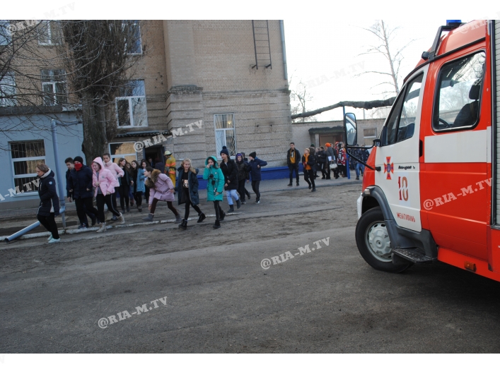Эвакуация людей в Мелитополе