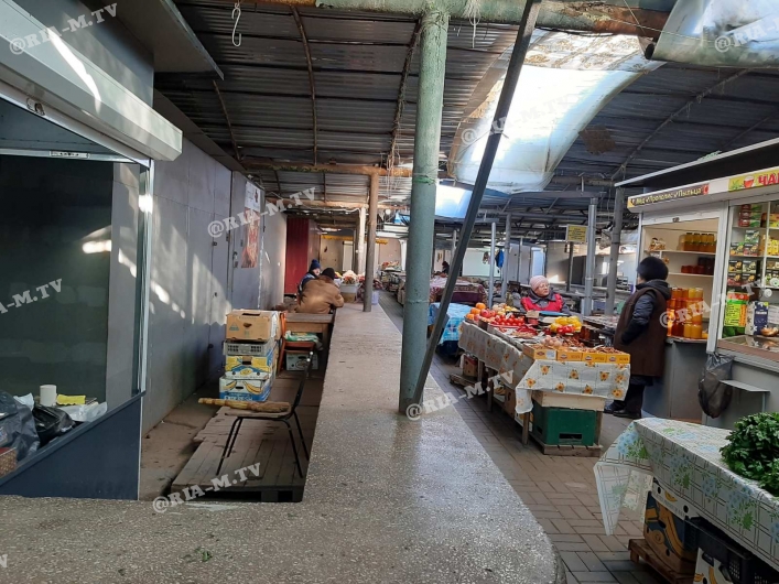 Рынок закрыт в Мелитополе