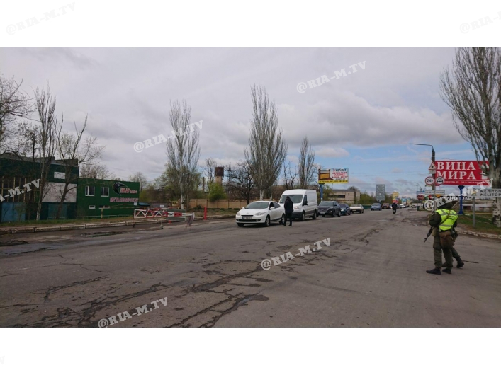 КПП убитая дорога в Мелитополе