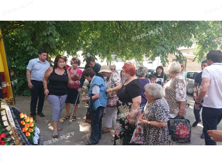 Похороны почетного гражданина в Мелитополе