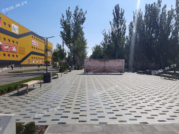 Сквер в Мелитополе ремонт