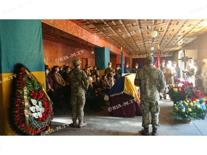 Похороны бойца в Мелитополе