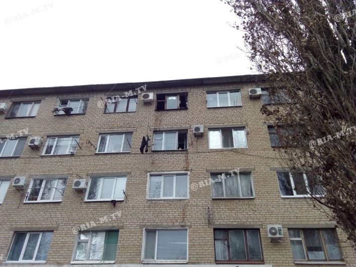Пожар в многоэтажке Мелитополь