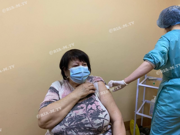 Вакцинация в больнице Мелитополя