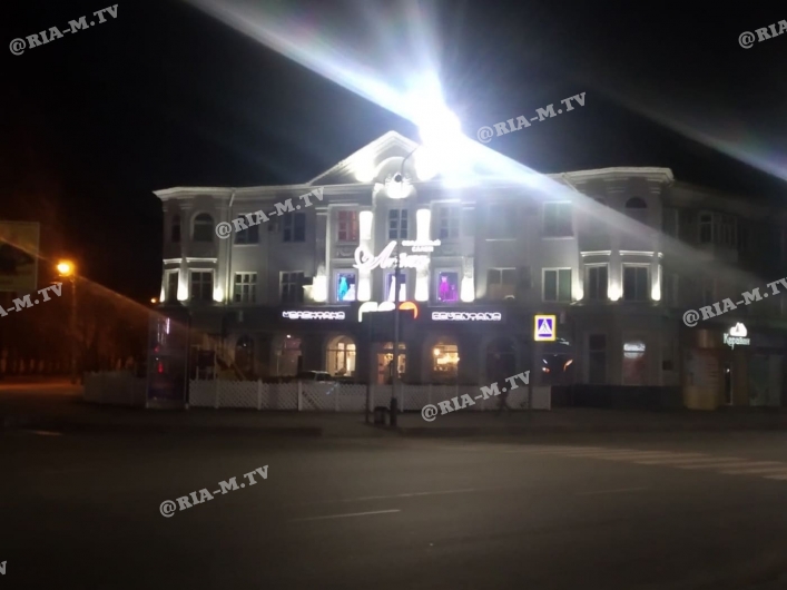 Подсветка Мелитополь здания