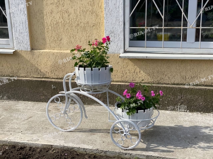 Теплосеть цветы и велосипеды