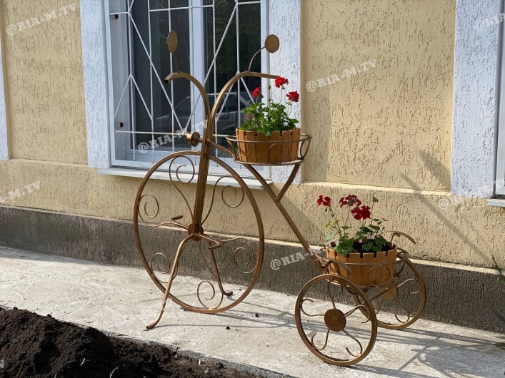 Теплосеть цветы и велосипеды