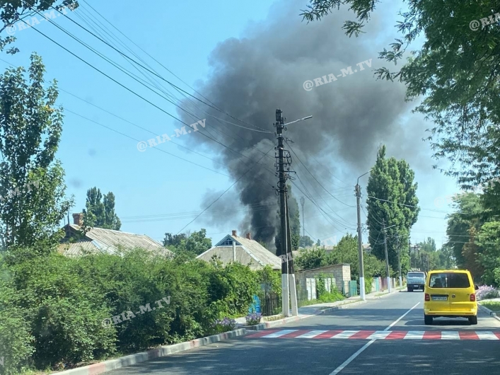 Пожар в Мелитополе