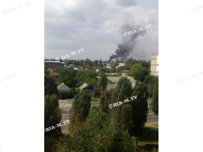 Мелитополь пожар 24 августа