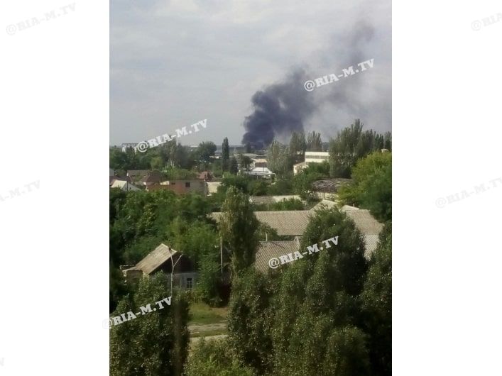 Мелитополь пожар 24 августа